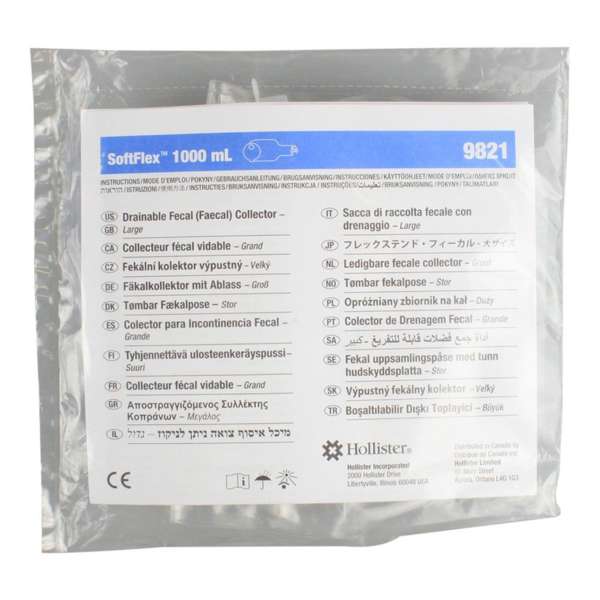 BAG, FECAL INCONT DRN STD (10/BX) HOLSTR Image
