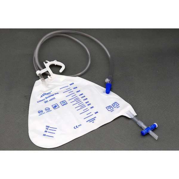 BAG, URINE DRN 2000ML (20/CS)AMSINO Image