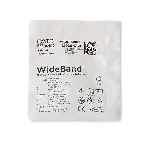 CATHETER, MALE EXTRNL WBAND MED (100/BX) RCHMED Image