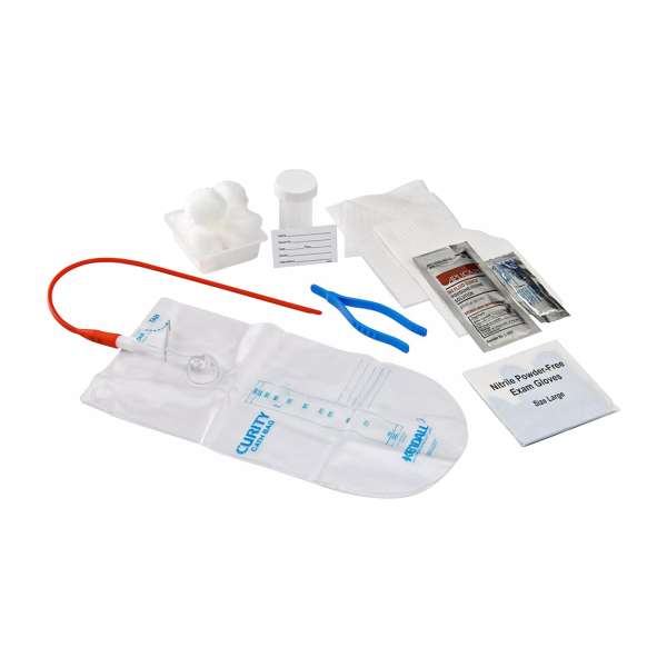 CATH TRAY, URETH RBR W/PVP TWL(20/CS) KENDAL Image