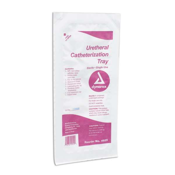 CATHETER TRAY, URETH PVP 14FR(20/CS) DYNREX Image