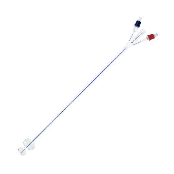 CATHETER, FOLEY 2WAY DUAL-BALL DUETTE SIL 100% 18FR (10/BX) Image