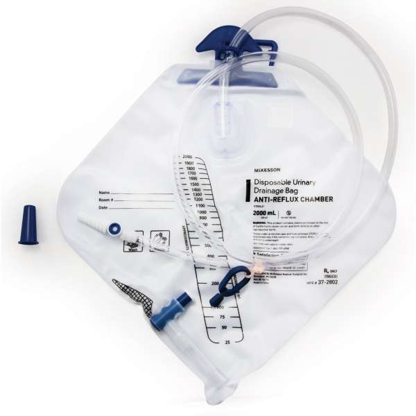BAG, URINARY DRAIN ANTIRFLX 2000ML (1/EA 20EA/CS) MGM16 Image