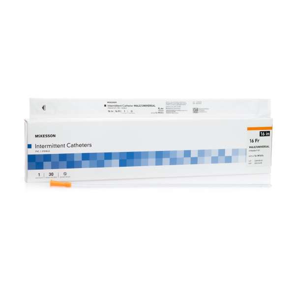 CATHETER, URETHRAL STRAIGHT TIP UNCOATED PVC MALE 16