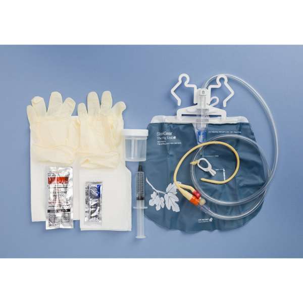 CATHETER KIT, FOLEY W/FIG LEAFDRN BG 2WAY 16FR(10/ STRGER Image