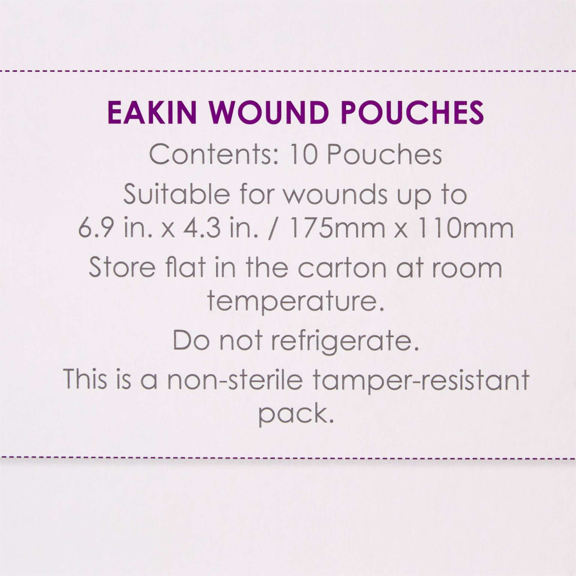 POUCH, FISTULA/WND EAKIN W/DRNATTCH/TAP CLSR (5/PK 2PK/BX) Image