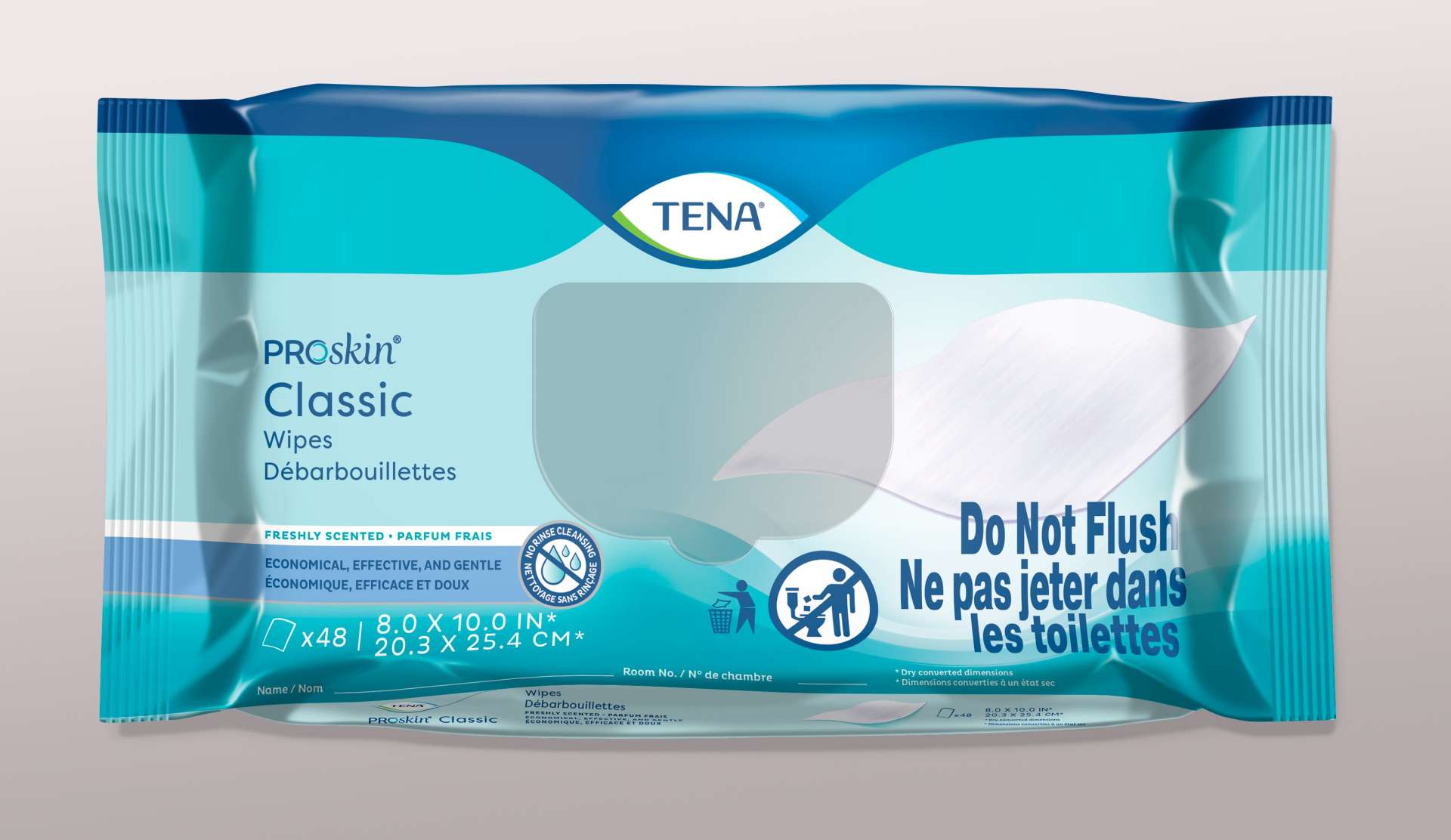 WIPES, CLASSIC TENA PROSKIN 8.0