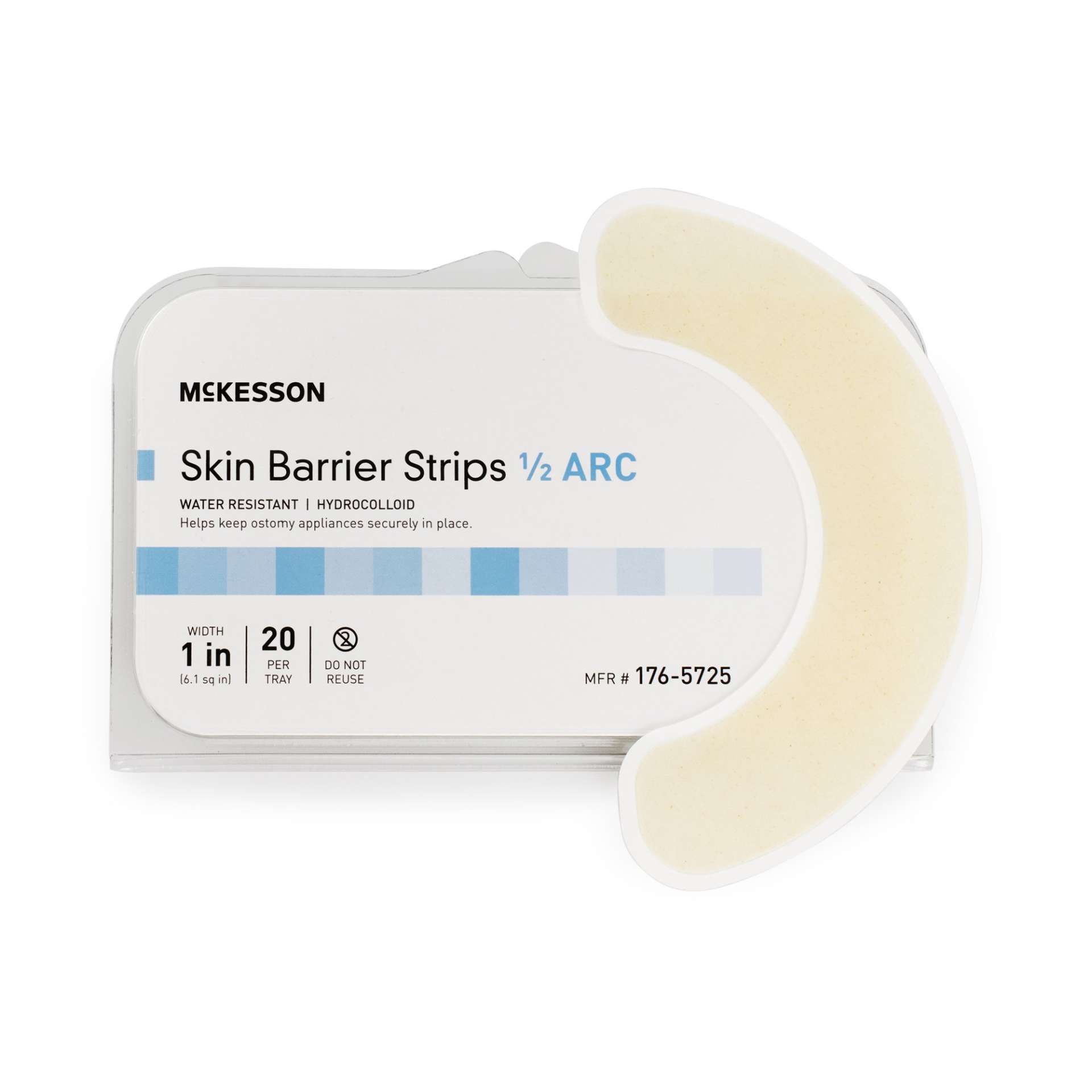 BARRIER, SKIN OSTOMY HALF-ARC(20EA/TR 14TR/CS) Image