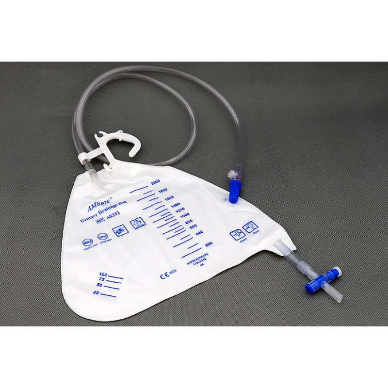 BAG, URINE DRN 2000ML (20/CS)AMSINO Image