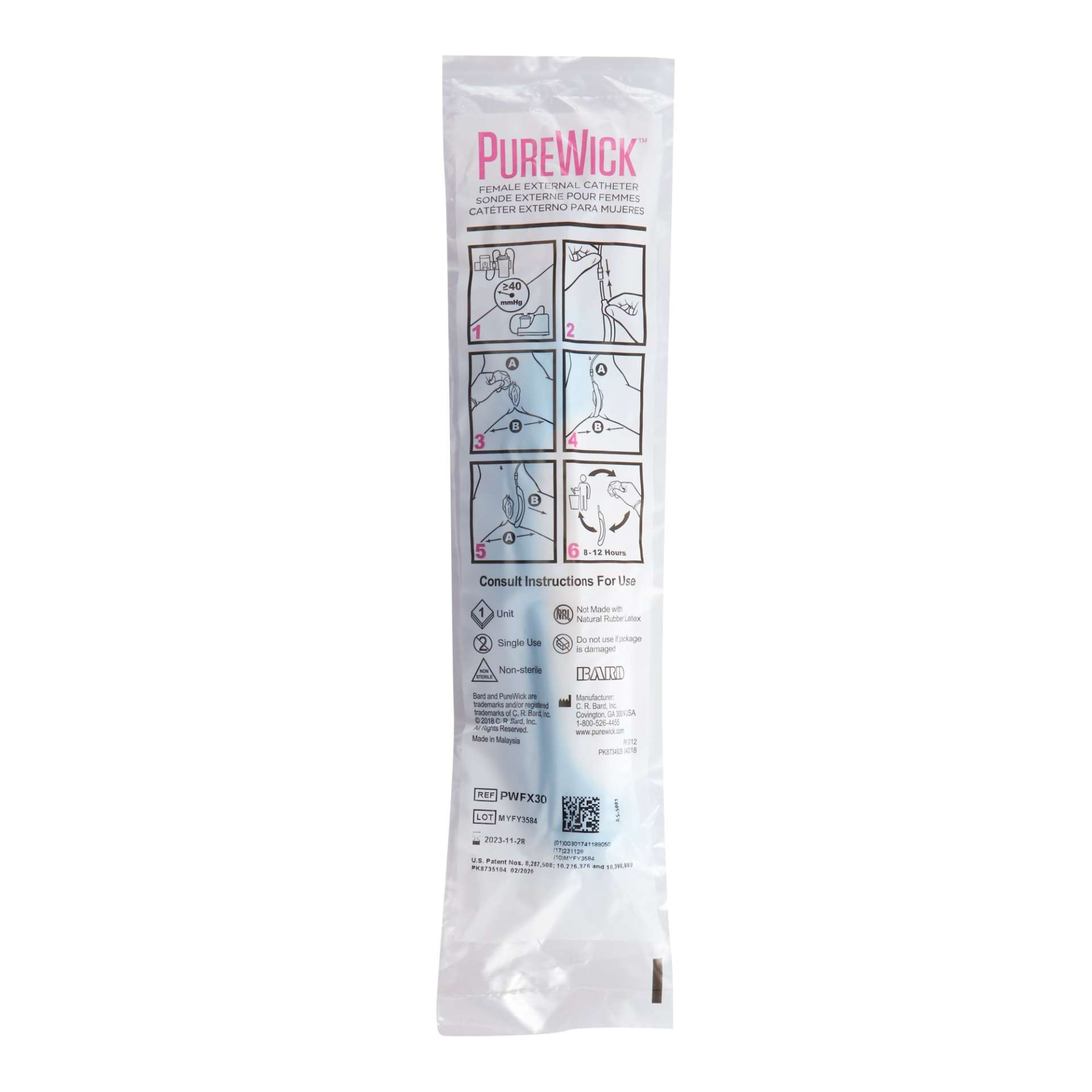 CATHETER, EXTERNAL FML PUREWICK HOMECARE (30/CS) Image
