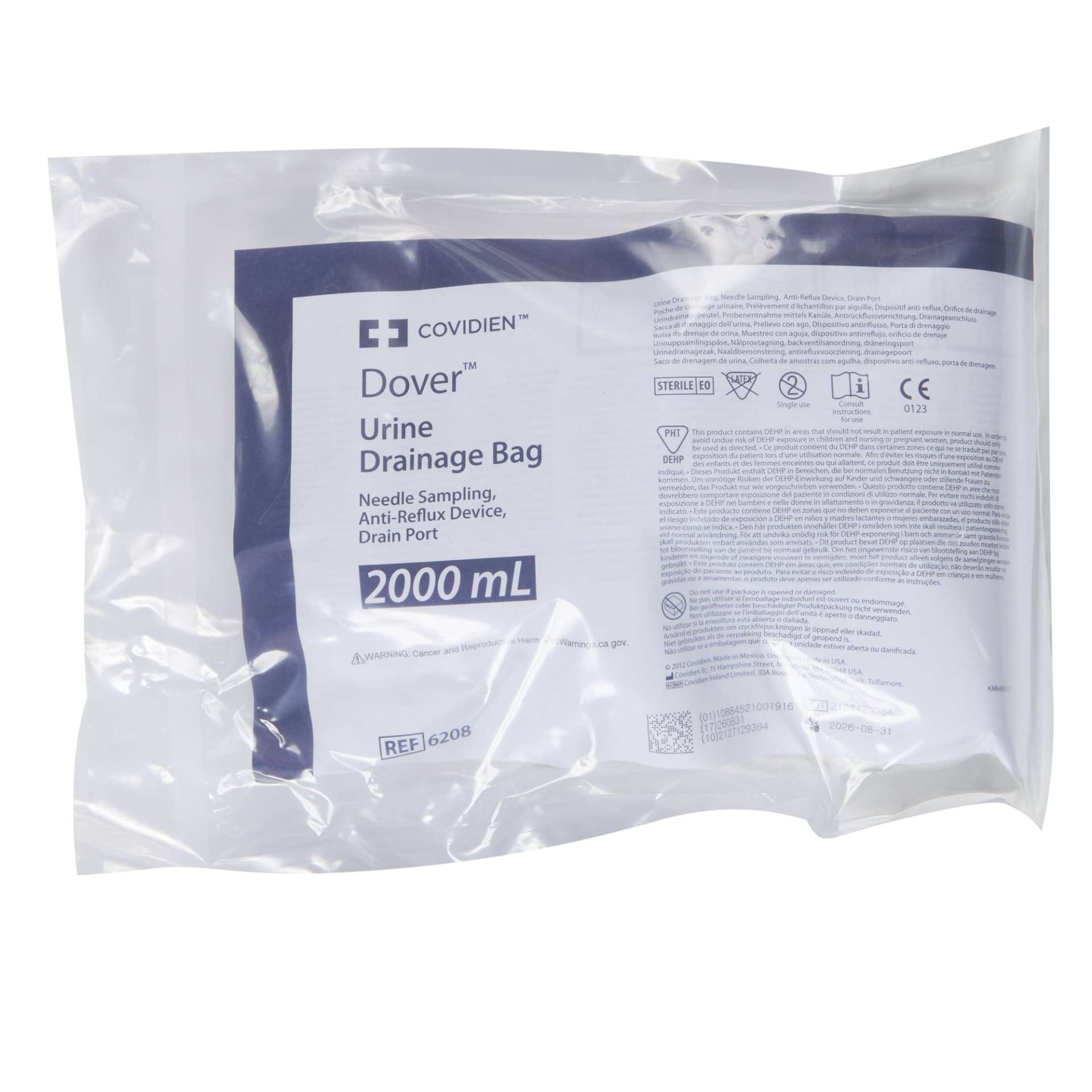 BAG, URINE SPLASH GUARD 2000CC(20/CS) KENDAL Image