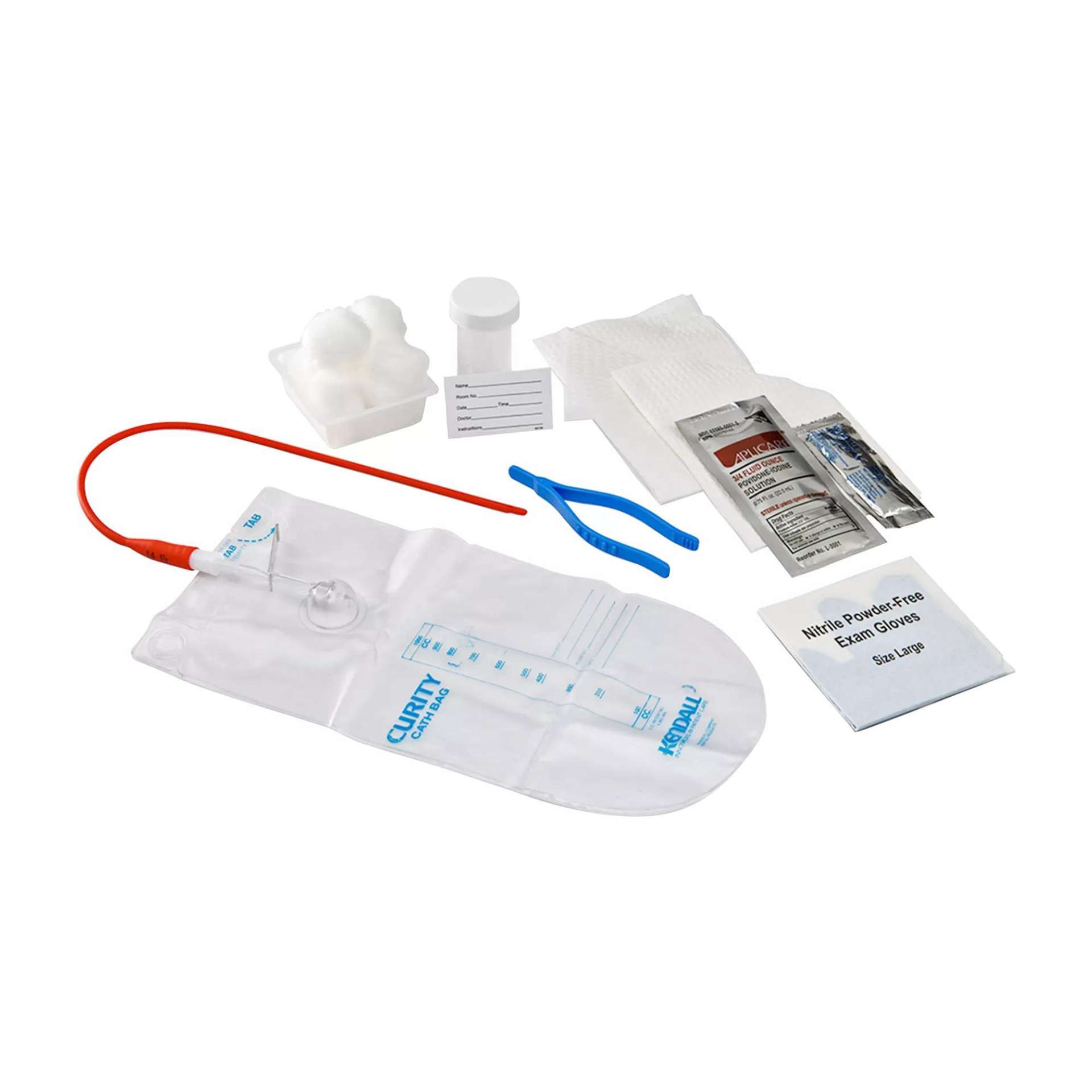 CATH TRAY, URETH RBR W/PVP TWL(20/CS) KENDAL Image