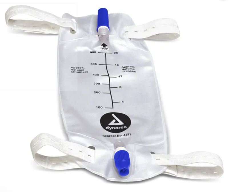 BAG, LEG W/VALVE 600ML (12/BX12/B 4BX/CS) DYNREX Image
