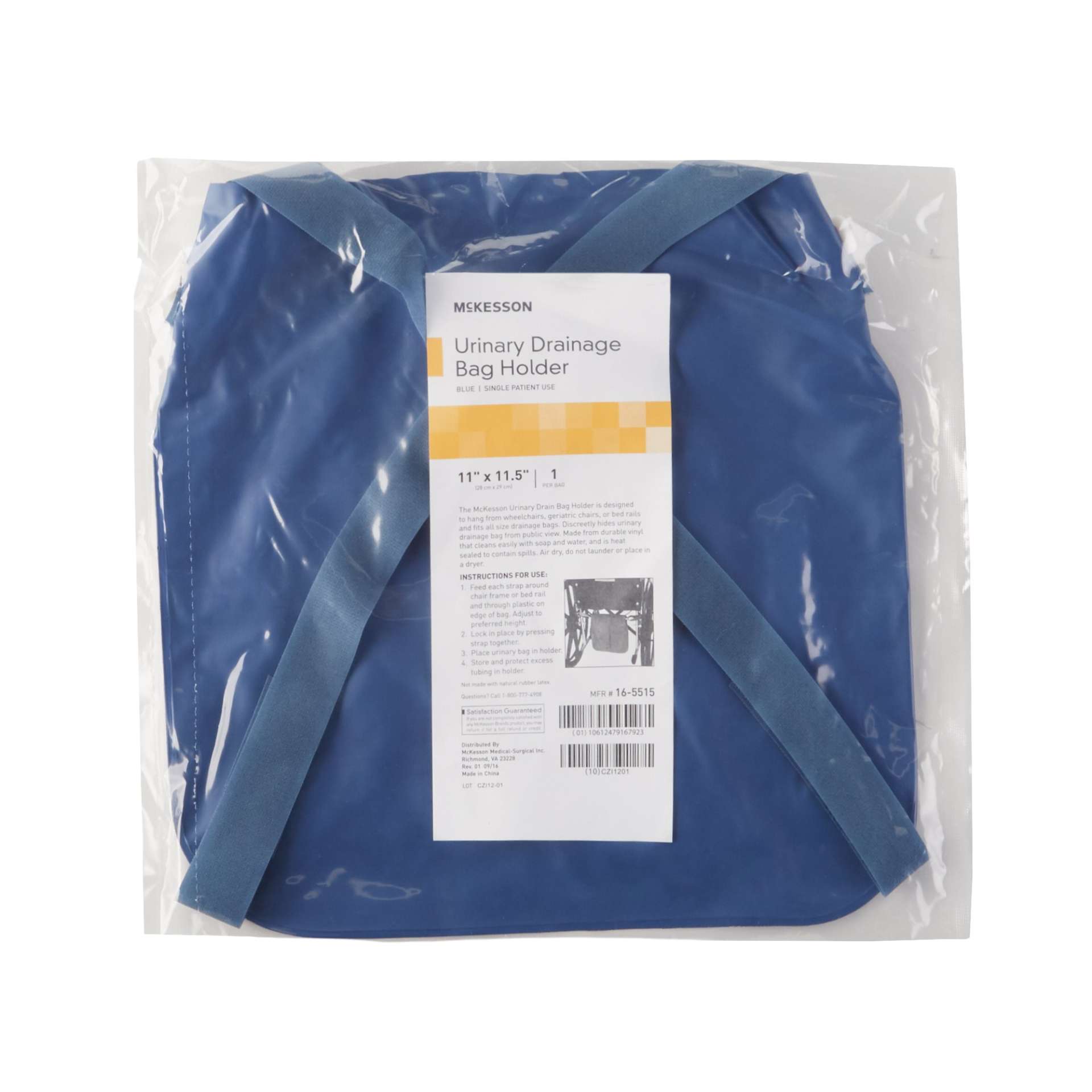 HOLDER, DRAIN BAG ADJ STRAPS NAVY (50/CS) MGM16 Image
