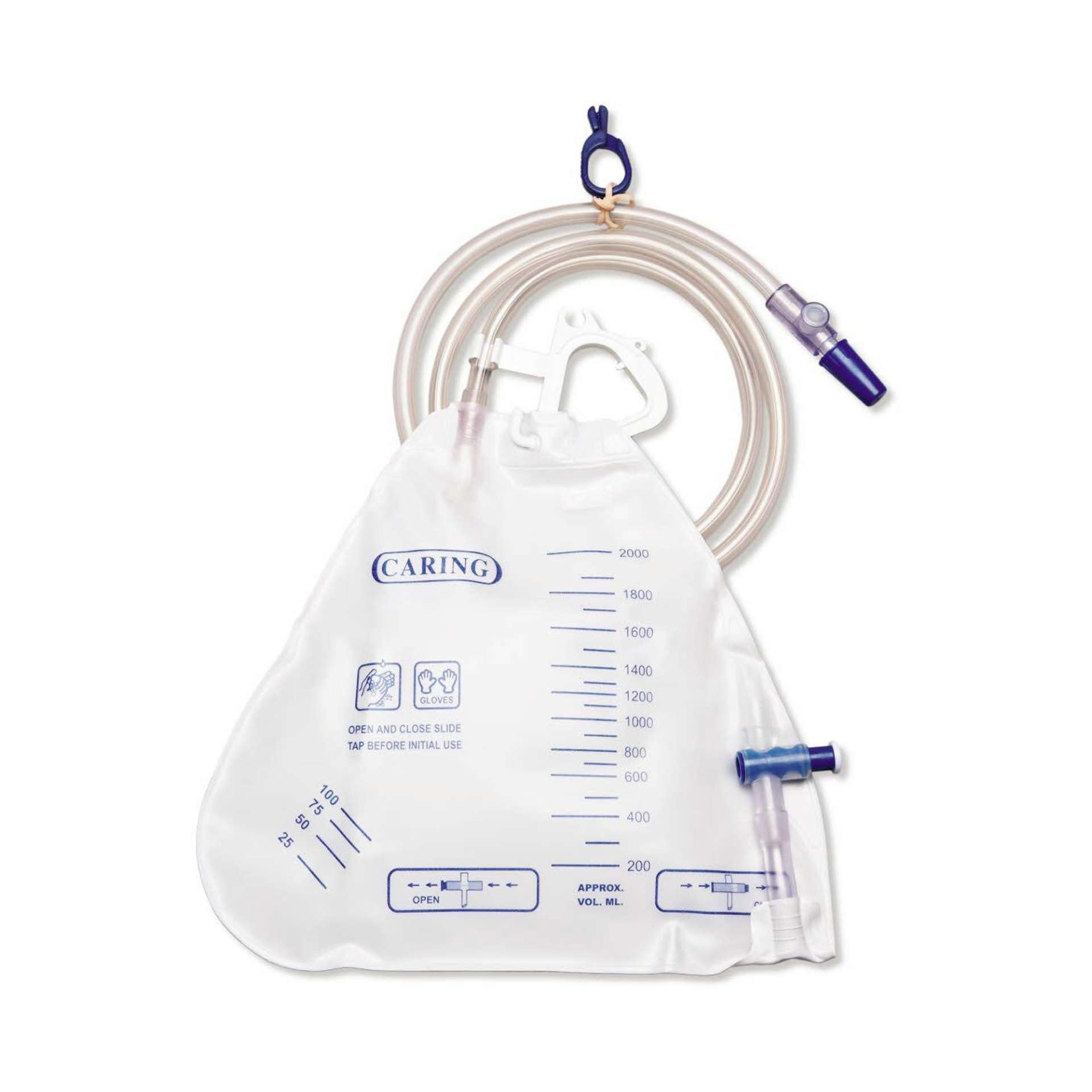 URINE BAG, DRAIN LTX/F STR (20/CS) MEDLNE Image
