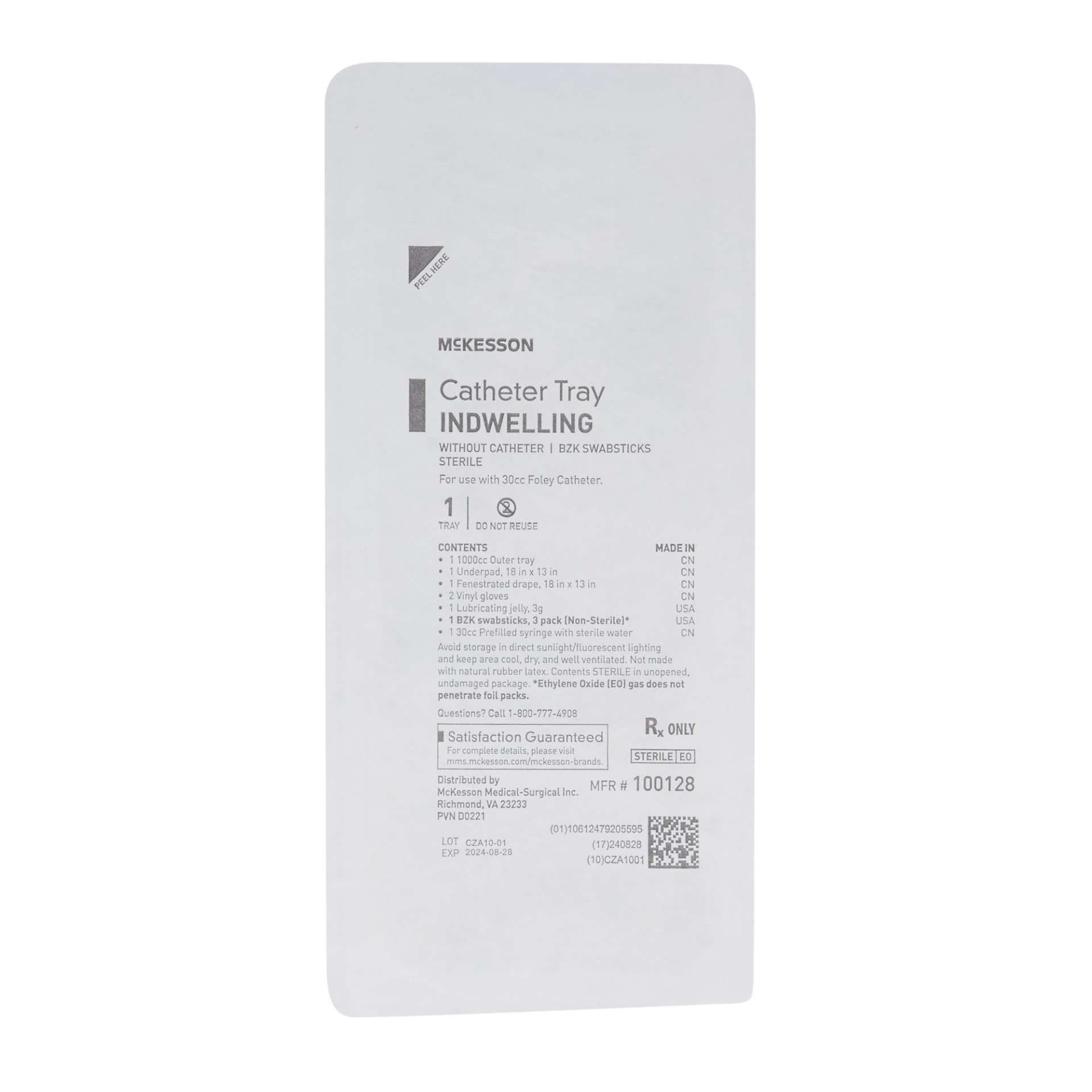 CATH TRAY, 30CC SYR BZK (20/CS) PSSCMP Image