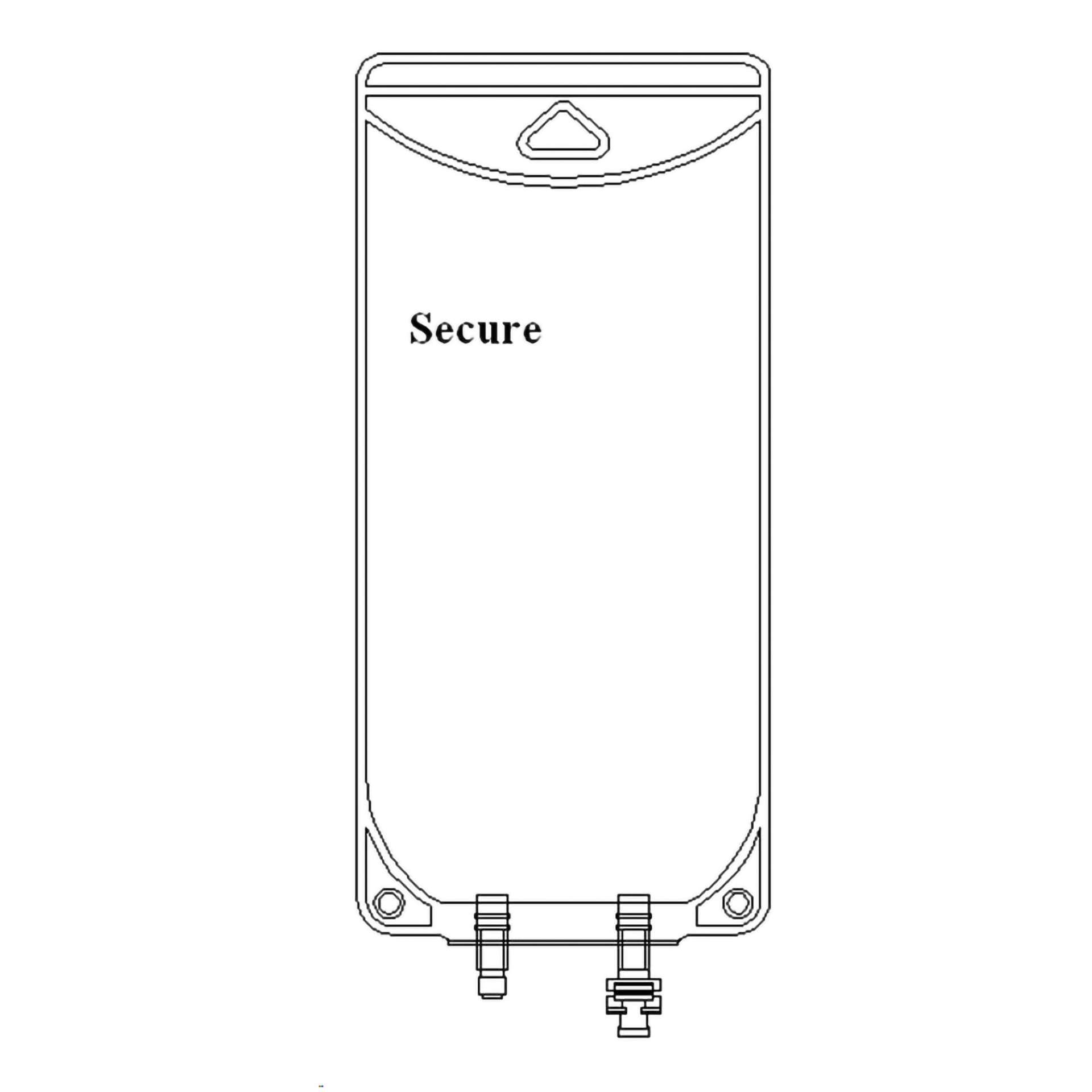 BAG, 2PORT 100ML W/O LEGS EVA(50/CS) Image