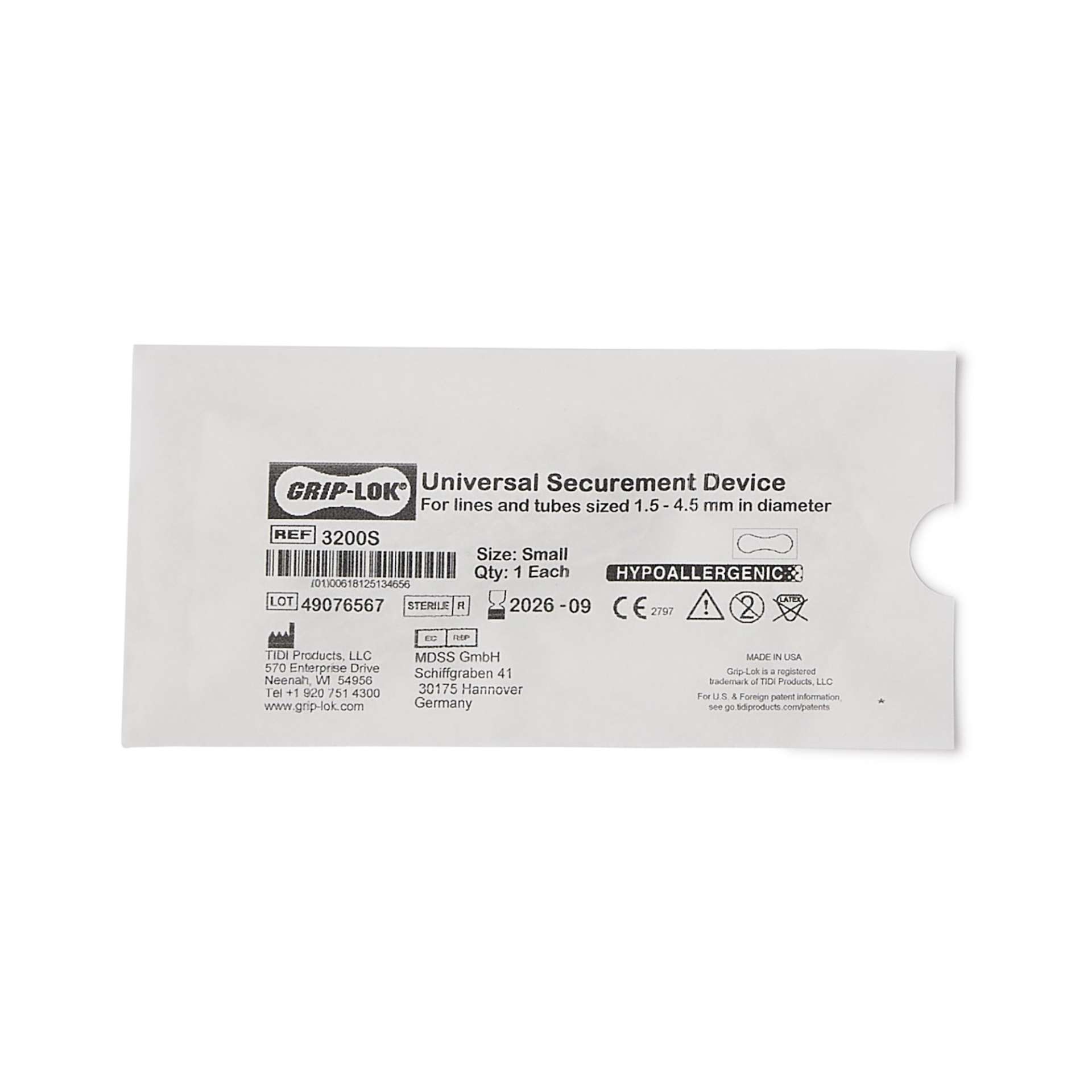DEVICE, SECUREMENT FOLEY CATHETER GRIP-LOK SM (100/BX) Image