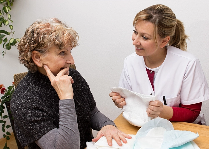 woman meeting with doctor